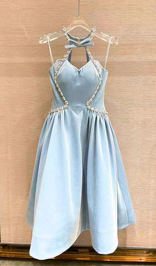 CRYSTAL LIGHT BLUE PRINCESS DRESS