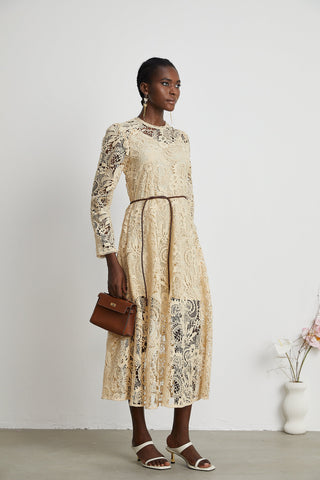 Cynthia lace midi dress