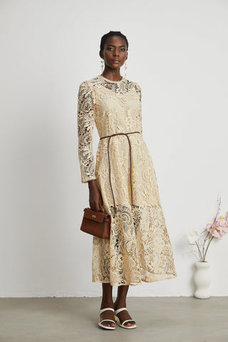 Cynthia lace midi dress