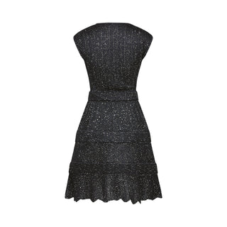 Cordelia sequin-embellished tiered mini dress