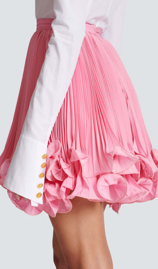 ANAVIA PINK RUFFLE HEM SKIRT