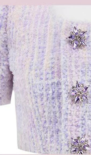 CRYSTAL EMBELLISHED TWO PIECE IN LILAC