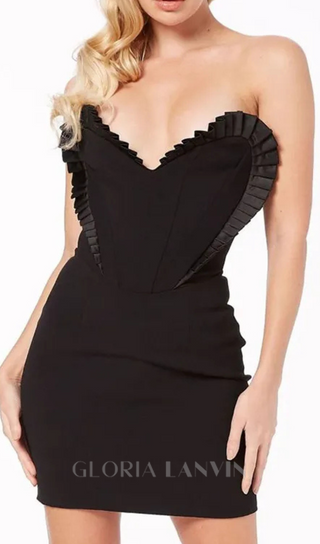 black Sleeveless Cut Out Bandage Bodycon Mini Dress