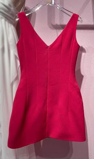 PINK BOWKNOT STRAPPY MINI DRESS