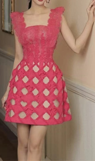 EDIE HOT PINK MINI DRESS