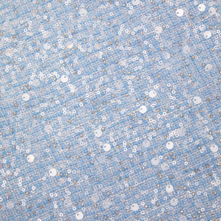 HAUT BOUCLE À SEQUINS BLEU 