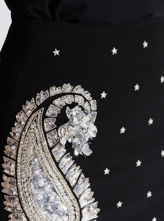 STARS EMBROIDERED BAROQUE MINI DRESS SET