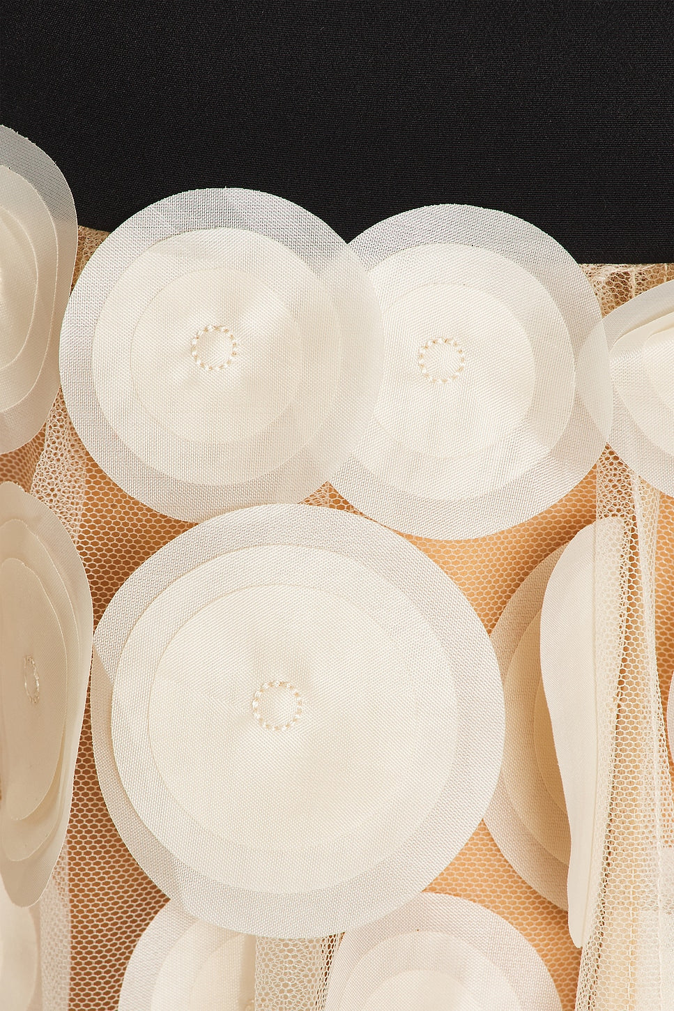 Robe longue bustier en résille à pois Nodin