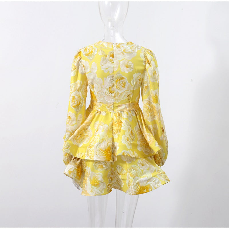 Ricardo Floral Print Mini Dress