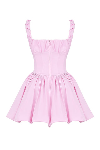 Cotton Candy Cotton Tulle Mini Dress in pink