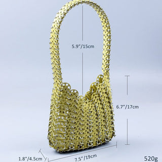 CHAINMAIL BAG IN GREEN Bags styleofcb 