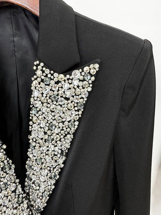 CRYSTAL EMBELLISHED BLAZER