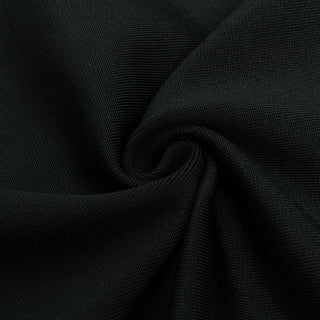 ROBE MINI EN MAILLE DÉCOUPÉE NOIRE