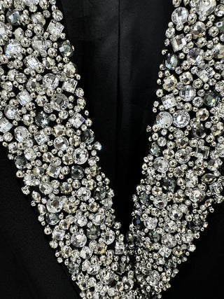 CRYSTAL EMBELLISHED BLAZER