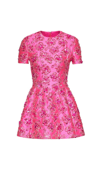 JACQUARD FLORAL MINI DRESS Dresses styleofcb 