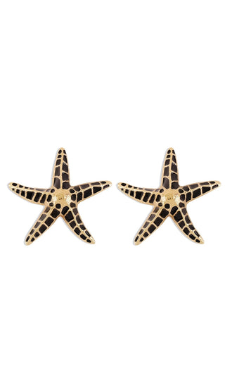 STARFISH EARRINGS IN BLACK Earrings styleofcb 