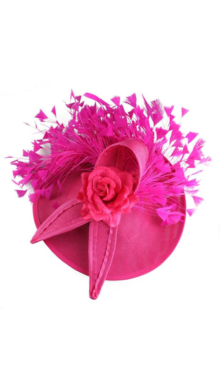 PINK ELEGANT FEATHER FASCINATORS styleofcb 