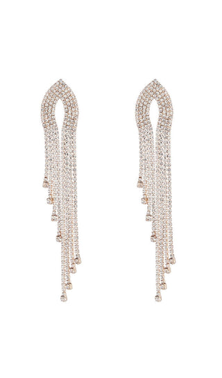 SILVER DIAMANTE TASSEL EARRINGS JEWELLERY styleofcb 