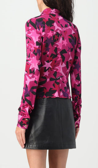 STAR-PRINT LONG SLEEVE SHIRT