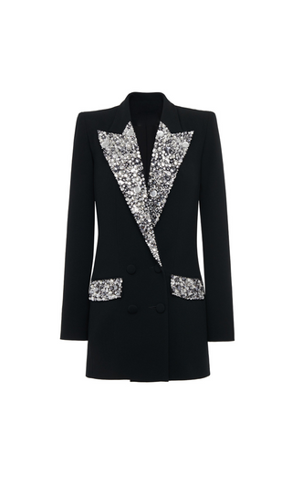 CRYSTAL EMBELLISHED BLAZER