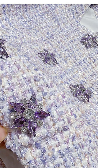 CRYSTAL EMBELLISHED TWO PIECE IN LILAC DRESS STYLE OF CB 