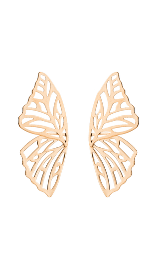 Hollow butterfly alloy earrings styleofcb GOLD 