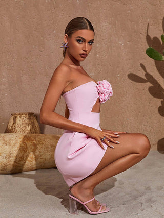 STRAPLESS CUTOUT MINI DRESS Dresses styleofcbdress 