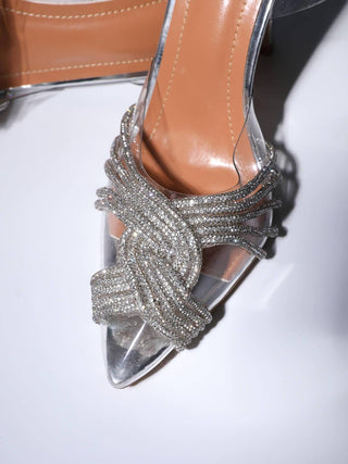 CRYSTAL EMBELLISHED SANDALS IN SILVER Shoes styleofcb 