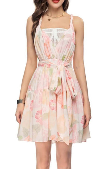 MIAMI FLORAL MINI DRESS IN PINK DRESS STYLE OF CB 