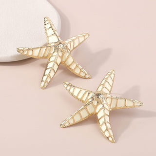 STARFISH EARRINGS IN BEIGE Earrings styleofcb 