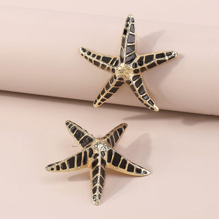 STARFISH EARRINGS IN BLACK Earrings styleofcb 