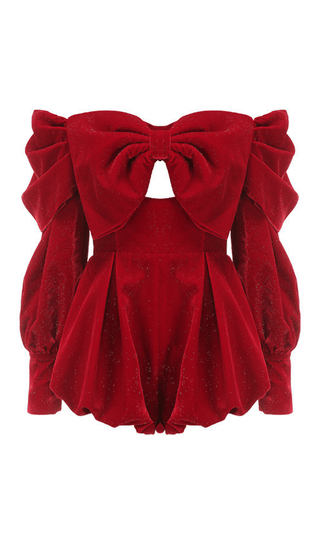 VELVET STRAPLESS MINI DRESS IN RED Dresses styleofcb 