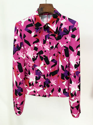 STAR-PRINT LONG SLEEVE SHIRT