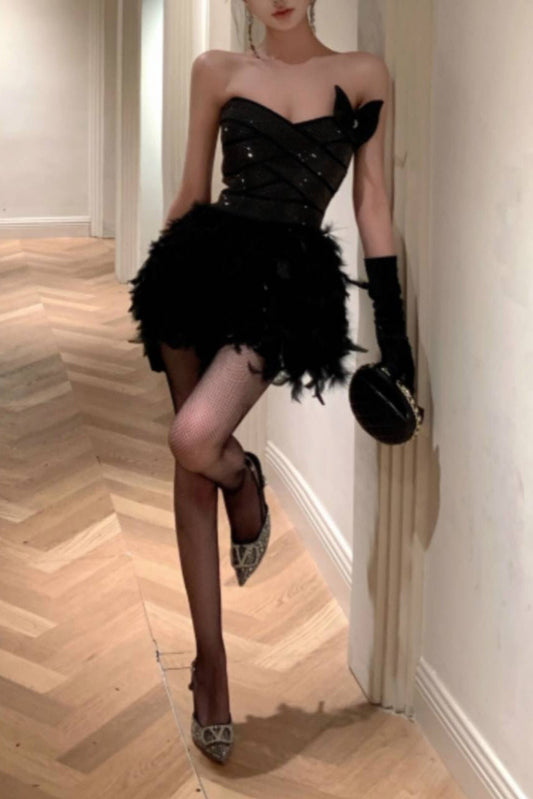 Alisa Feder-Minikleid 