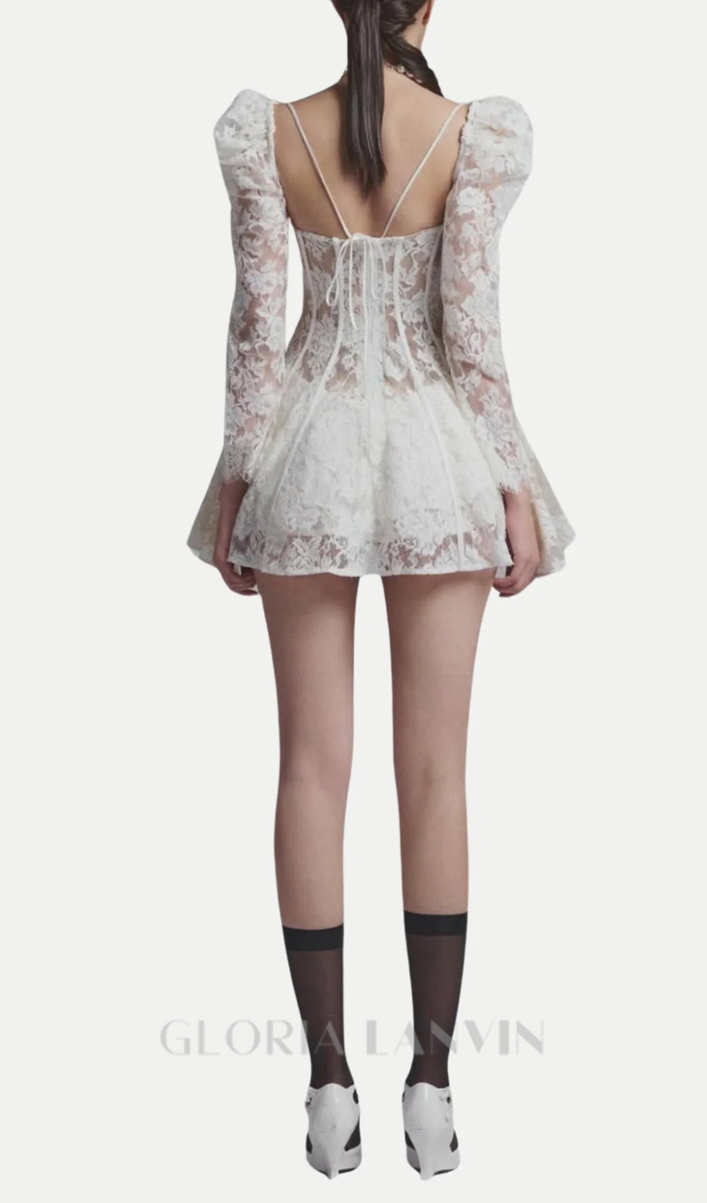 Caitlyn Spitzenkorsett-Minikleid