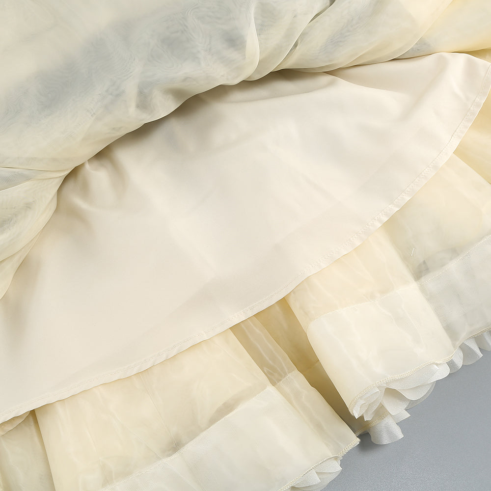 Robe courte Flavio à plusieurs volants