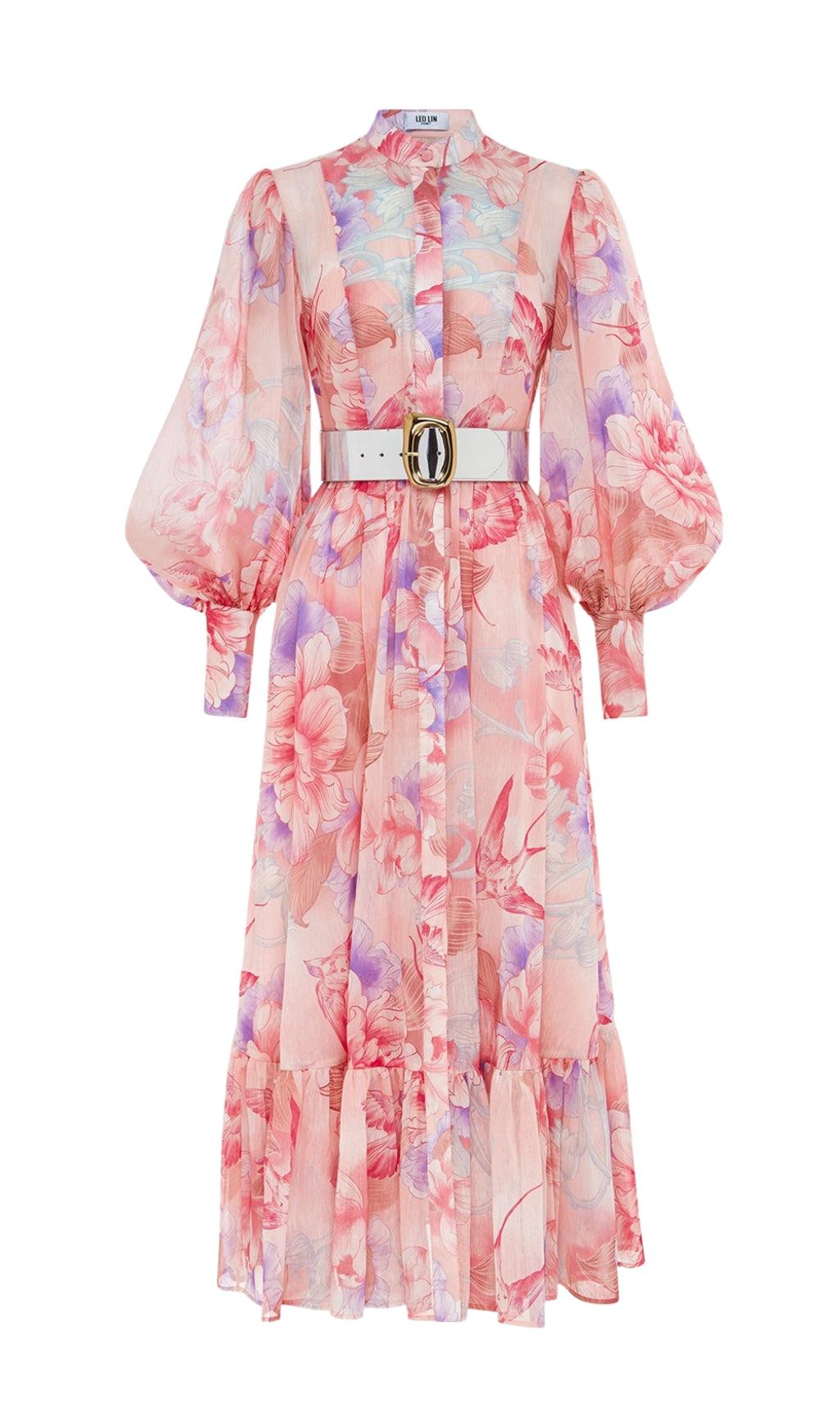 IMPRIMÉ HIRONDELLE DANS UNE ROBE MIDI LUSH