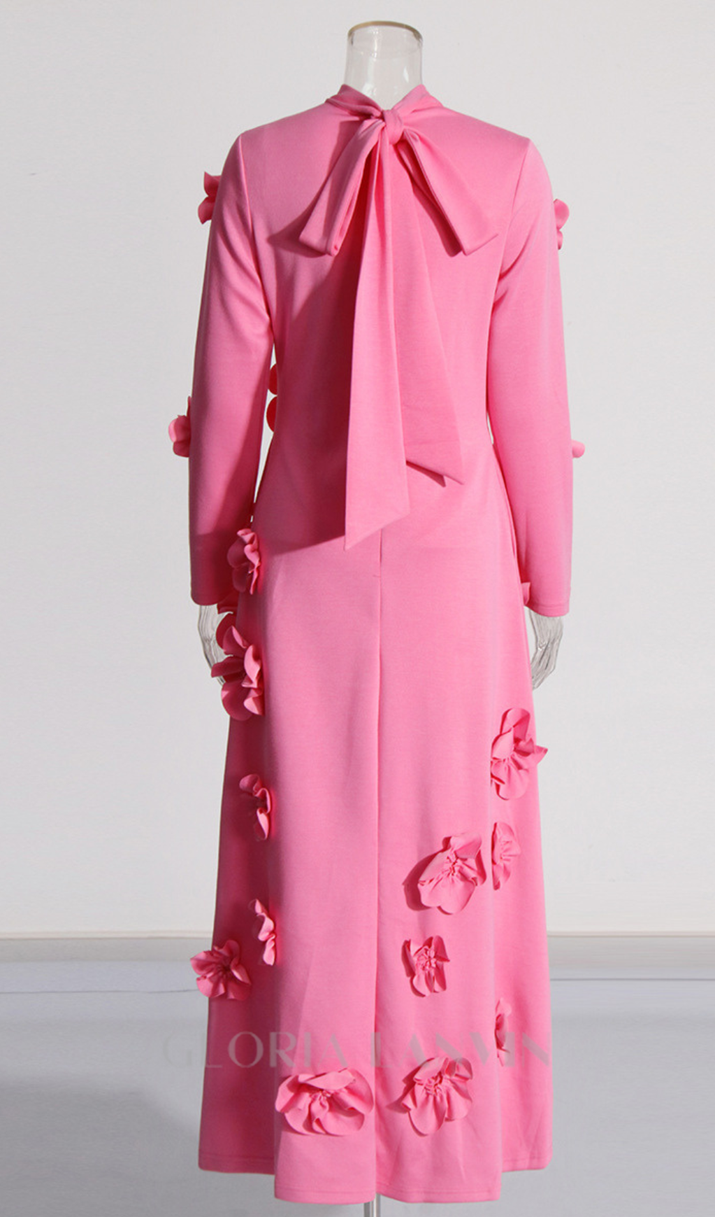 HARRIET BLUMENVERZIERUNGENES MAXIKLEID IN ROSA