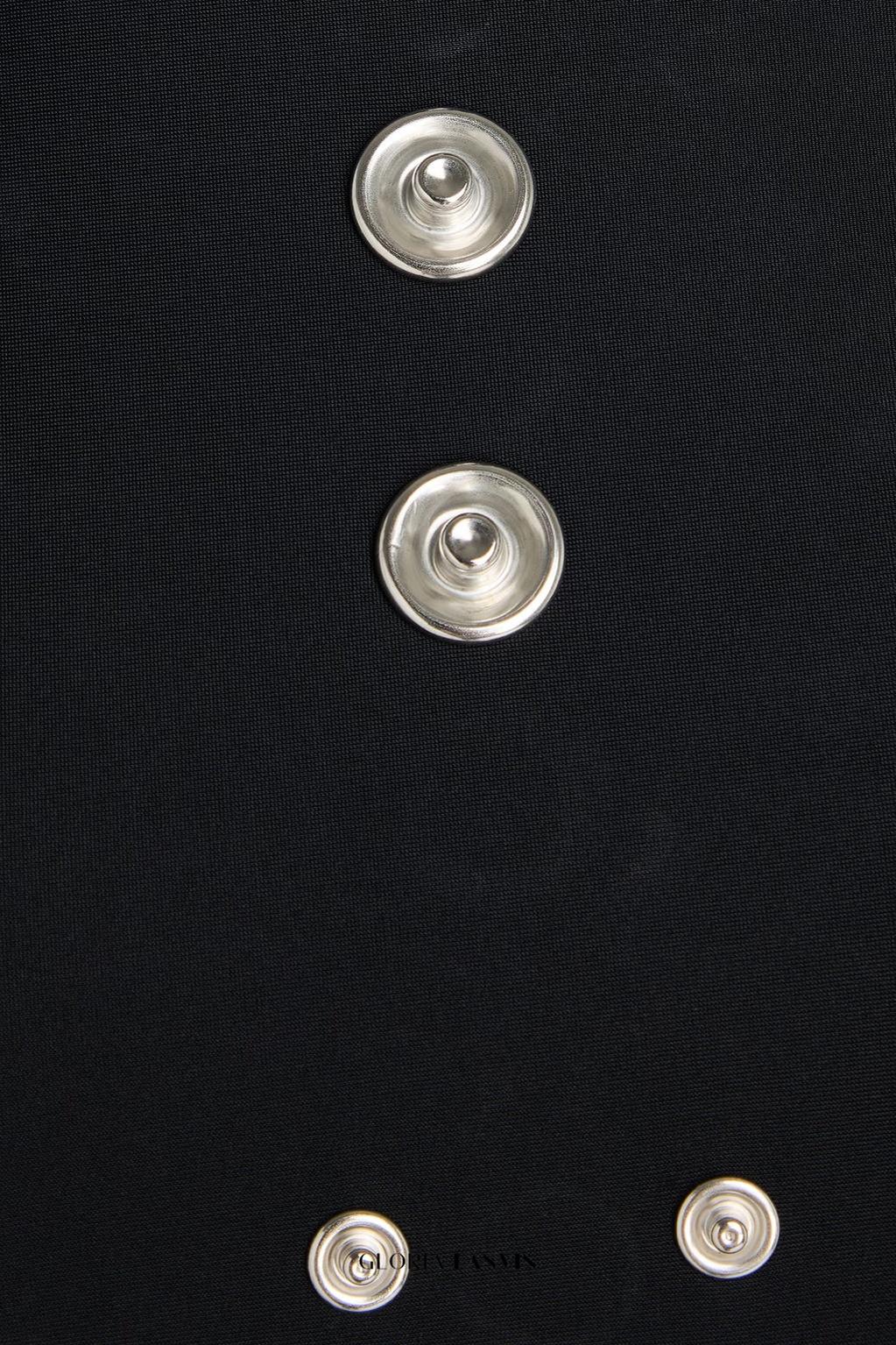 clara Embellished stretch-jersey maxi dress in black