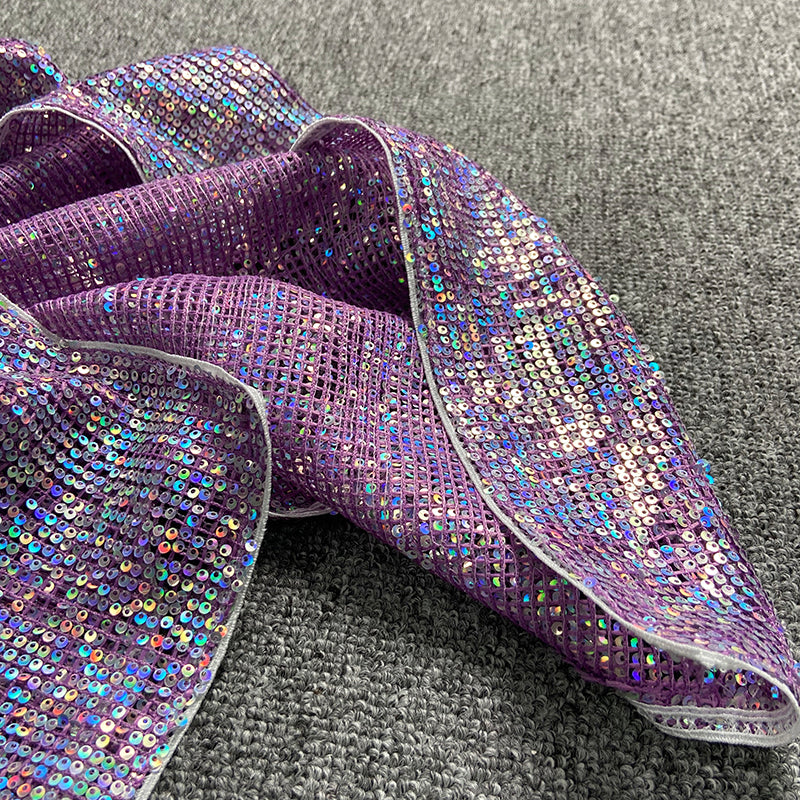 ROBE MIDI À PAILLETTES DÉCOUPÉES