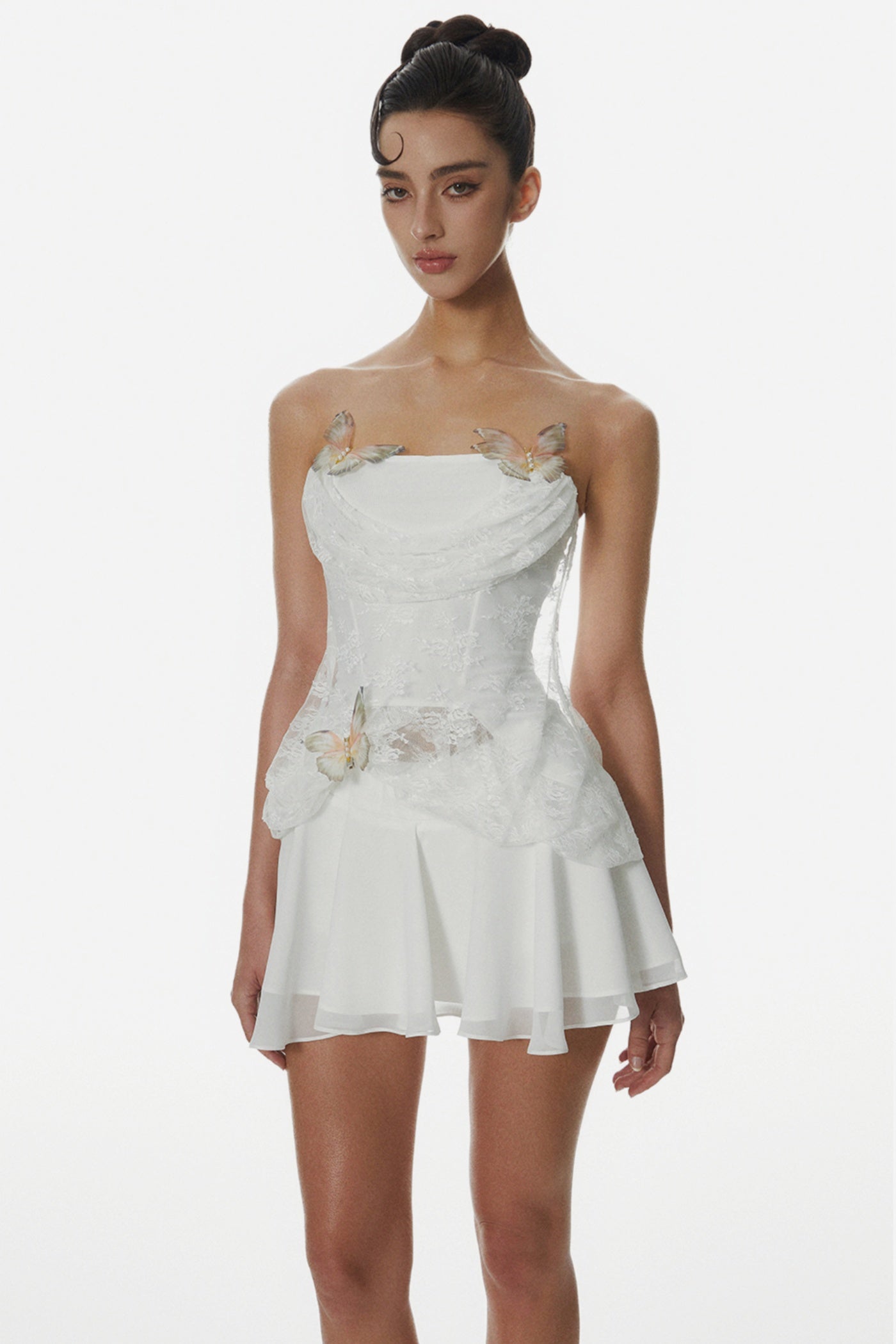 Deneqa Butterfly Lace Corset