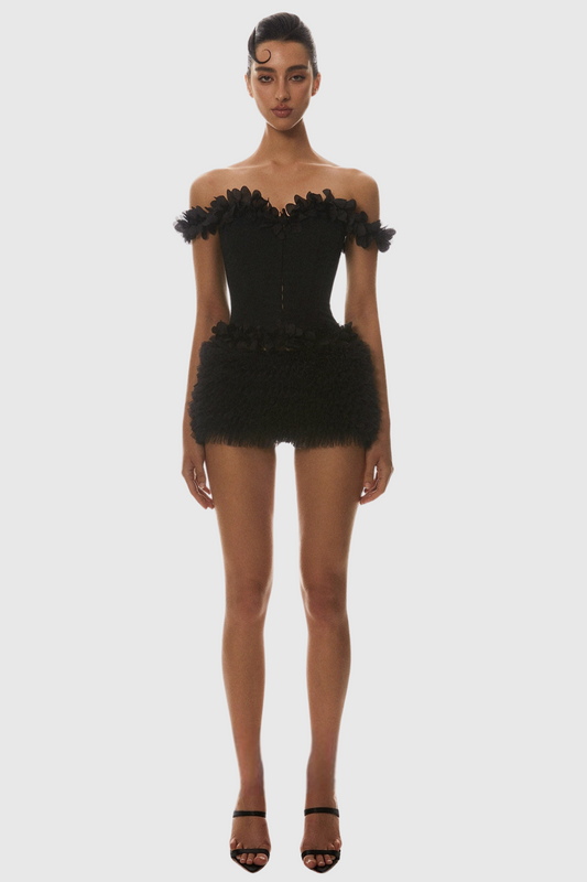 Mackie schulterfreies Schnürkorsett