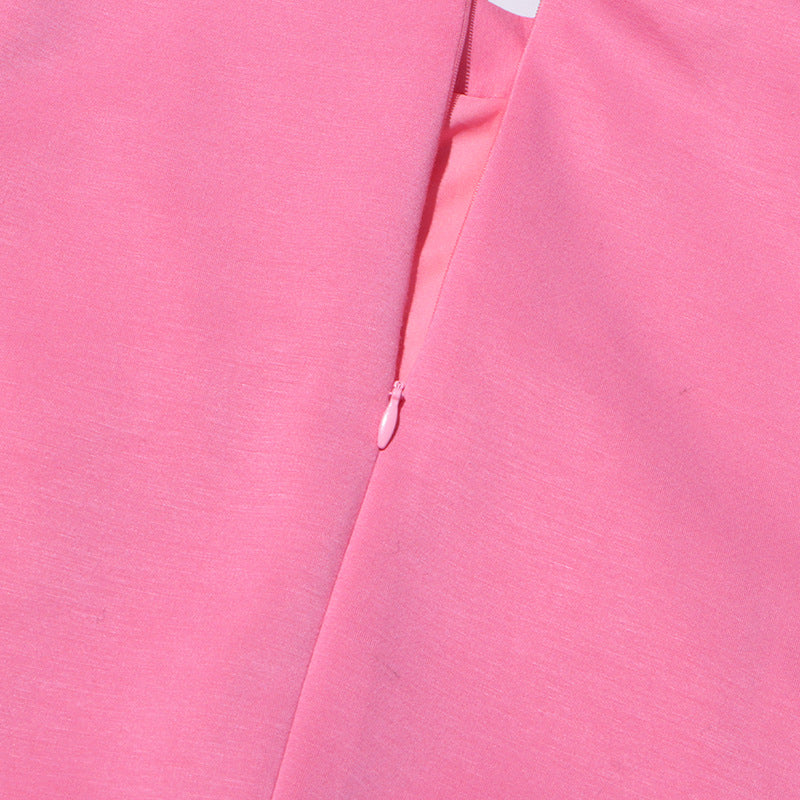 HARRIET BLUMENVERZIERUNGENES MAXIKLEID IN ROSA