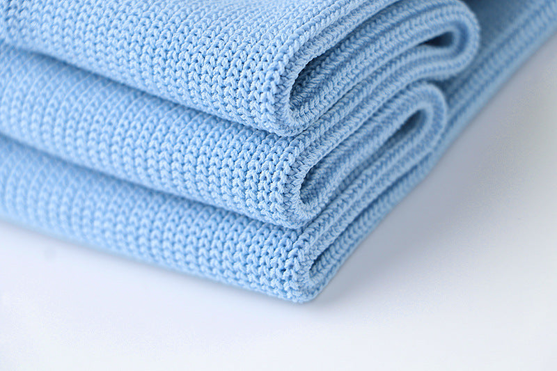 CAROLINE STRICK-MINIKLEID MIT METALLOHN IN BLAU