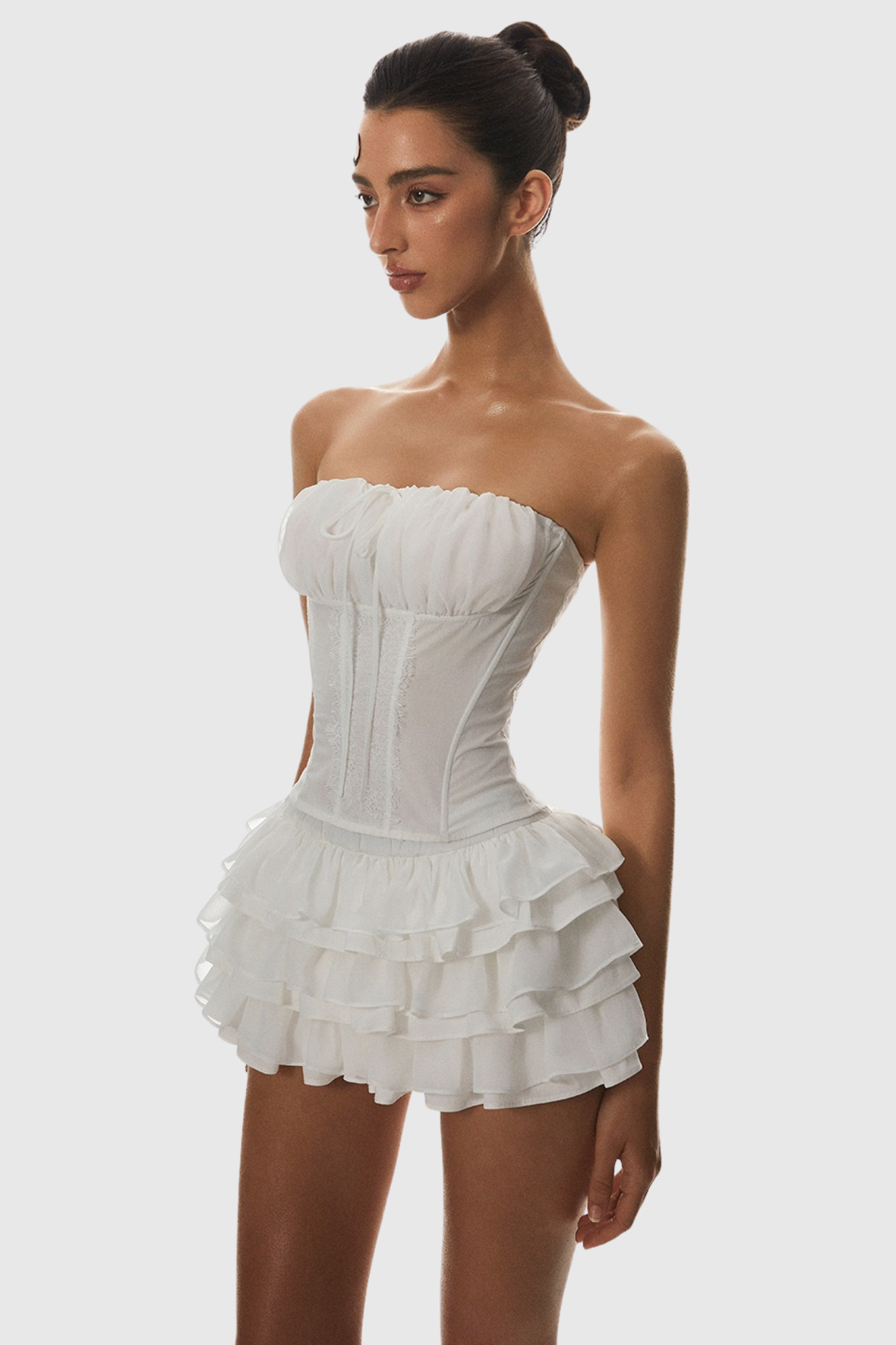 Panue Ruched Strapless Corset