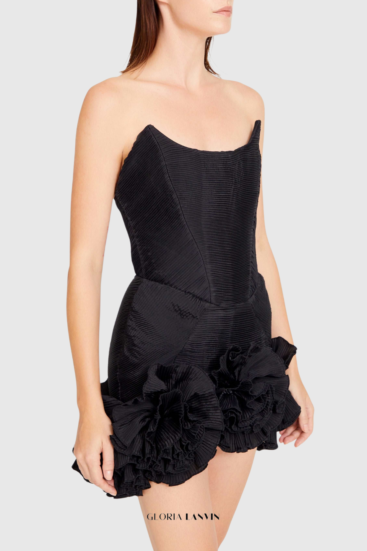 Robe bustier mini bandage Tatya Flower