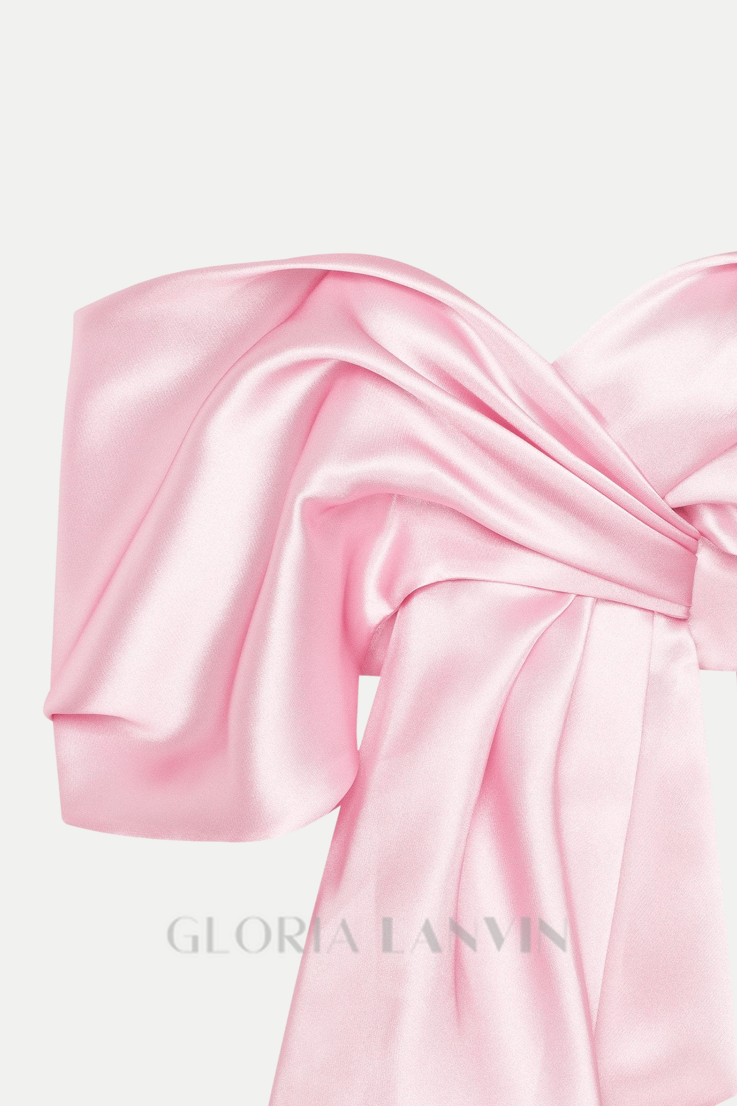 Haut en satin à épaules dénudées Samira Bow Cross