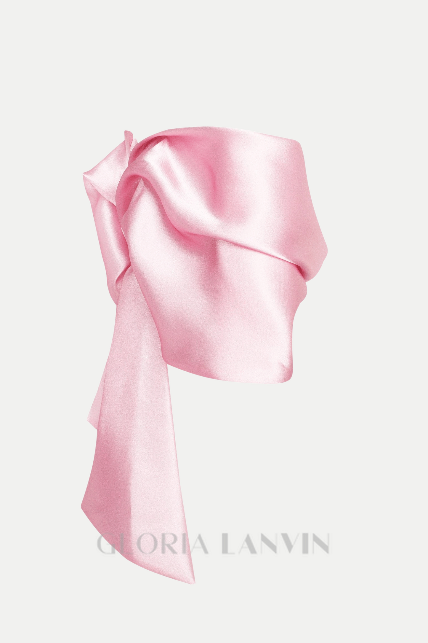 Haut en satin à épaules dénudées Samira Bow Cross