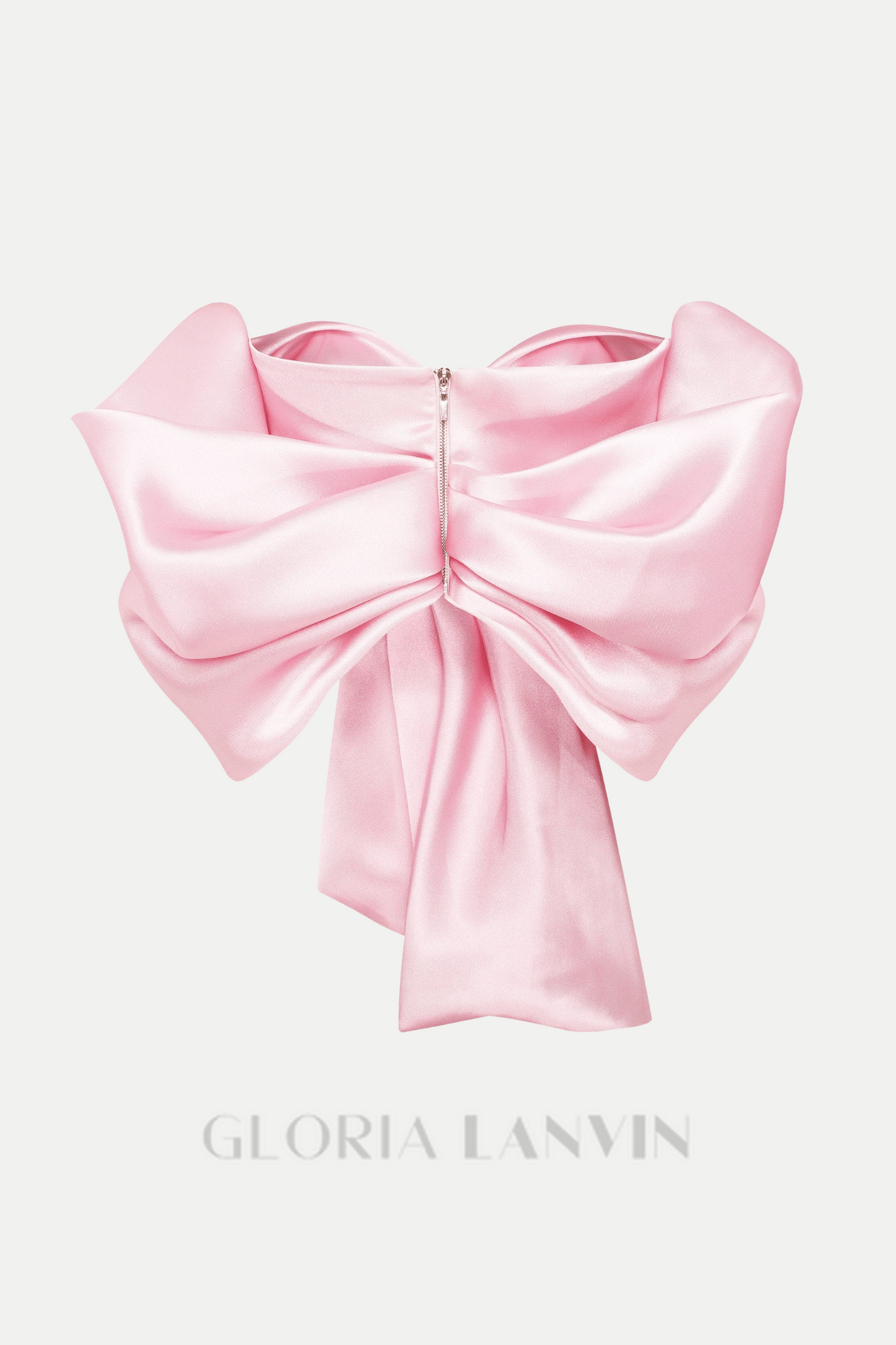 Haut en satin à épaules dénudées Samira Bow Cross