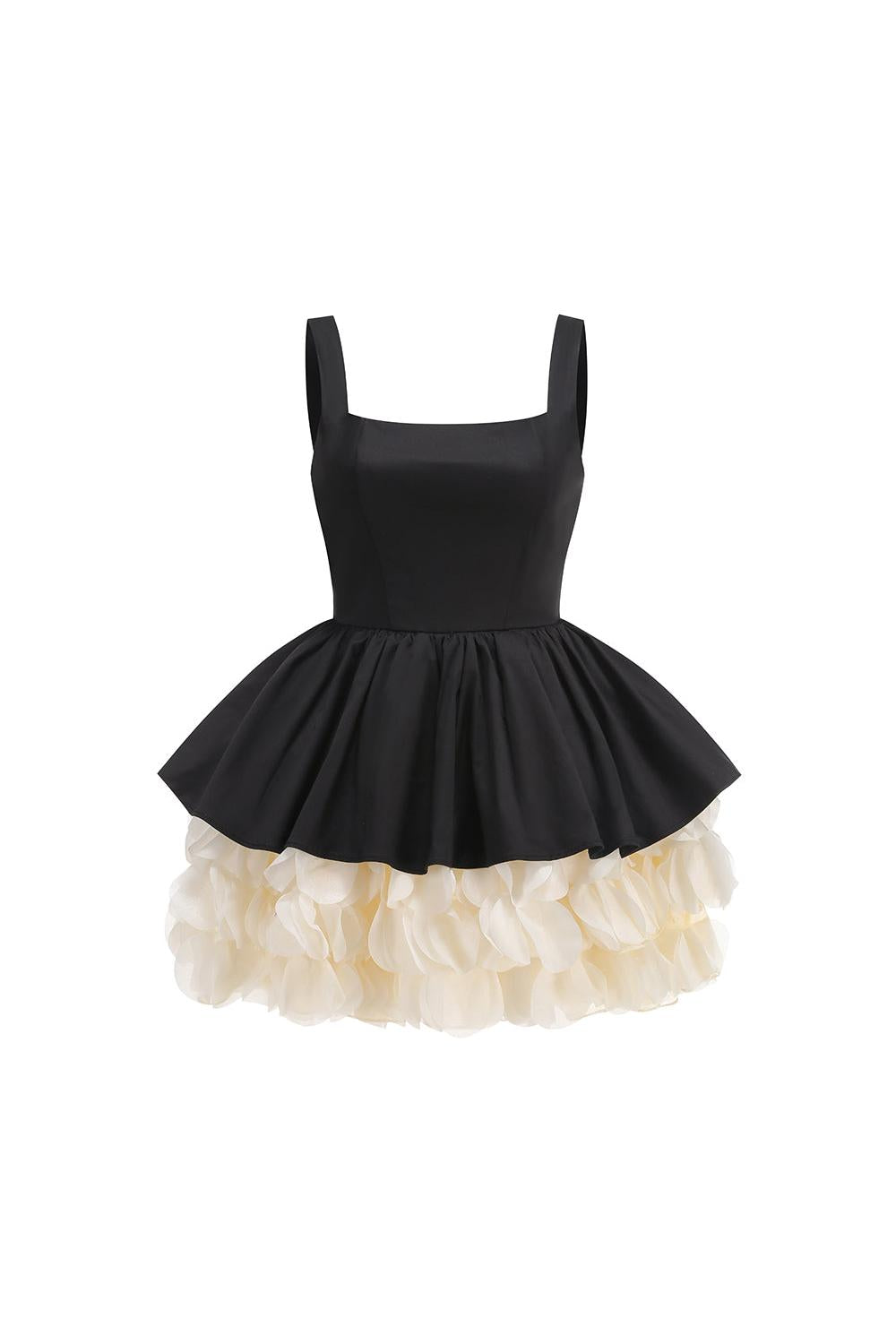 Robe courte Flavio à plusieurs volants